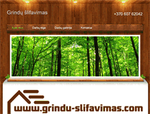 Tablet Screenshot of grindu-slifavimas.com